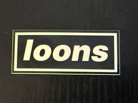 Dark Clouds Loons Sticker