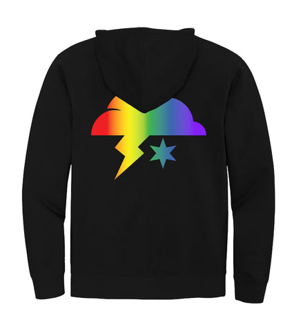 Dark Clouds Rainbow Hoodie