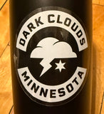 Dark Clouds Transparent Logo Sticker