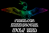 Limited Quantity Post-Sale: Dark Clouds Wolf Bird Tee