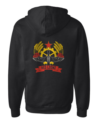 Red Loons Zip Hooded Sweatshirt