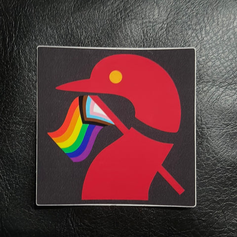 Red Loons Pride Flag Sticker